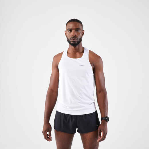 
      Majica bez rukava za trčanje Kiprun Run 900 Replika muška bijela
  