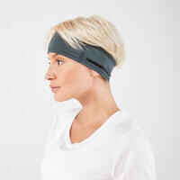 Men Women's KIPRUN running headband - dark khaki