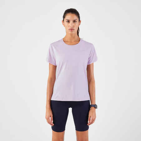 KIPRUN Run 500 Dry Women's Breathable Running T-shirt - mauve