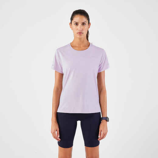 
      Majica kratkih rukava za trčanje Kiprun Run 500 Dry ženska svijetloljubičasta
  