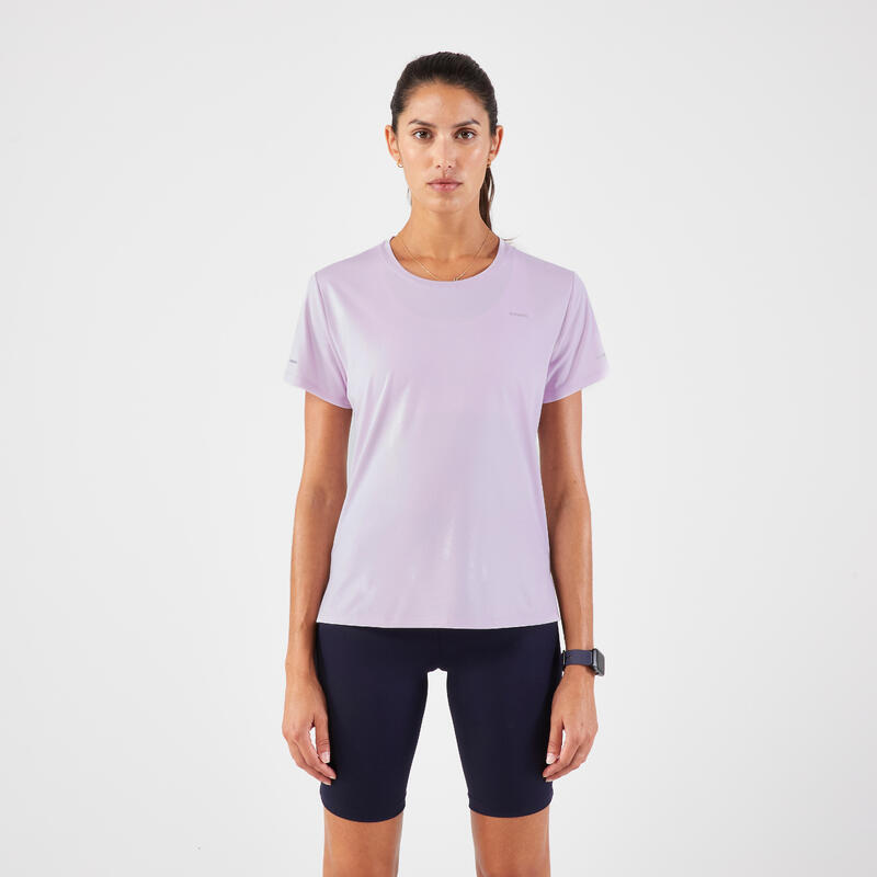 TRICOU RESPIRANT alergare Jogging KIPRUN Run 500 Dry Mov Damă