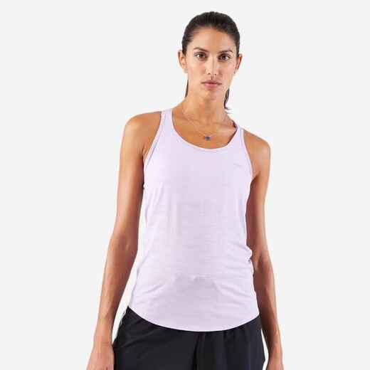 
      Camiseta esqueleto de running Run 500 Confort sin costuras para Mujer lila
  