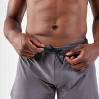 מכנסיים קצרים נוחים לריצה KIPRUN 500 לגברים - אפור כהה 
