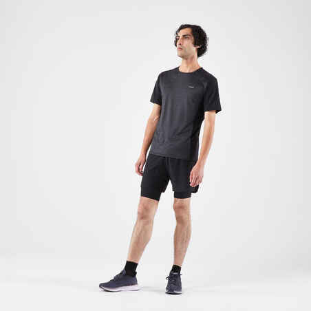 Vyriški orui laidūs bėgimo marškinėliai „Kiprun Run 900 Light“, juodi