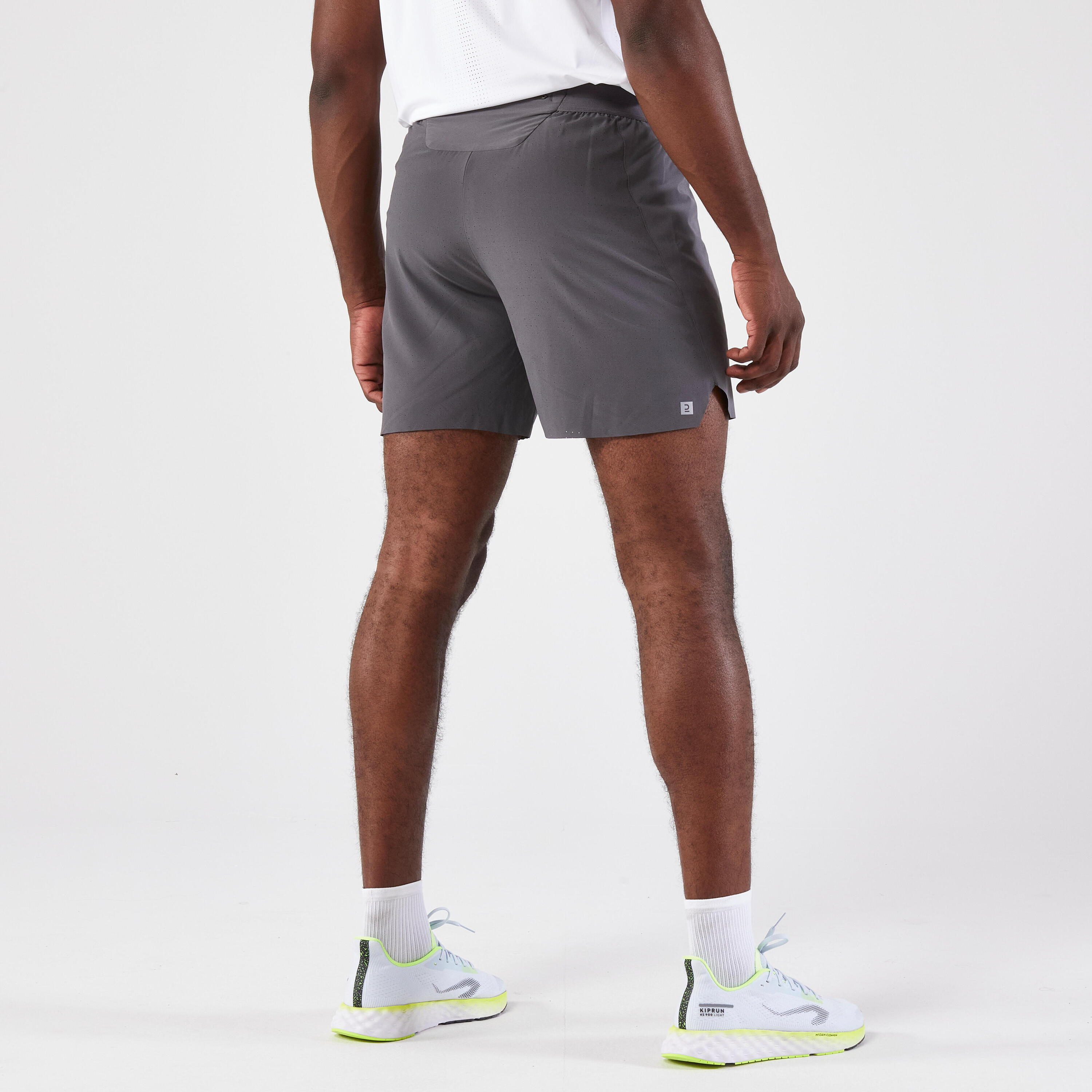 Men's Run 500 Comfort Running Shorts - Anthracite Grey 6/8
