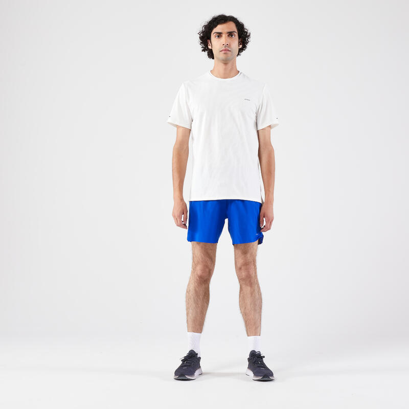 Hardloopshort voor heren Run 500 Comfort felblauw