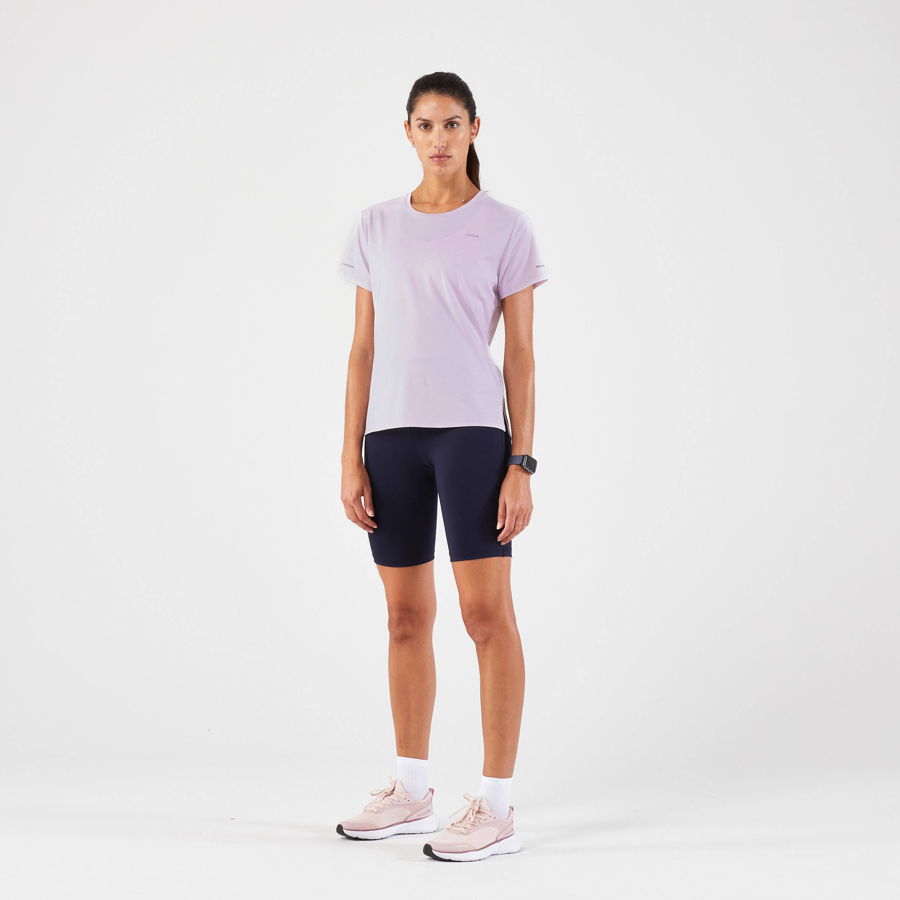 KIPRUN Run 500 Dry Women's Breathable Running T-shirt - mauve -  2