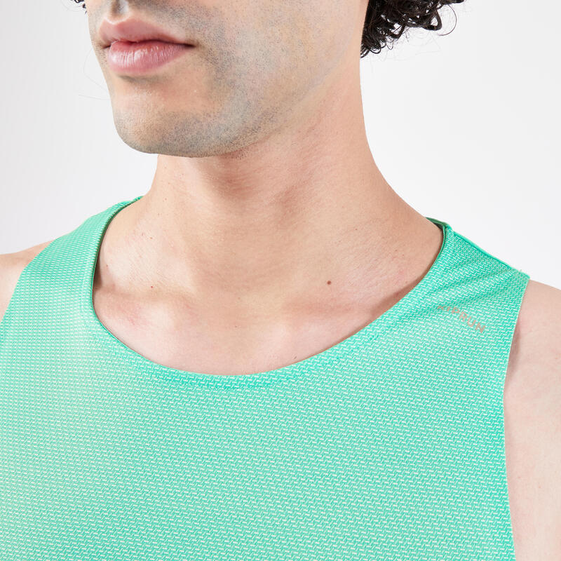 Lauf-Tanktop Herren - Run Light hellgrün