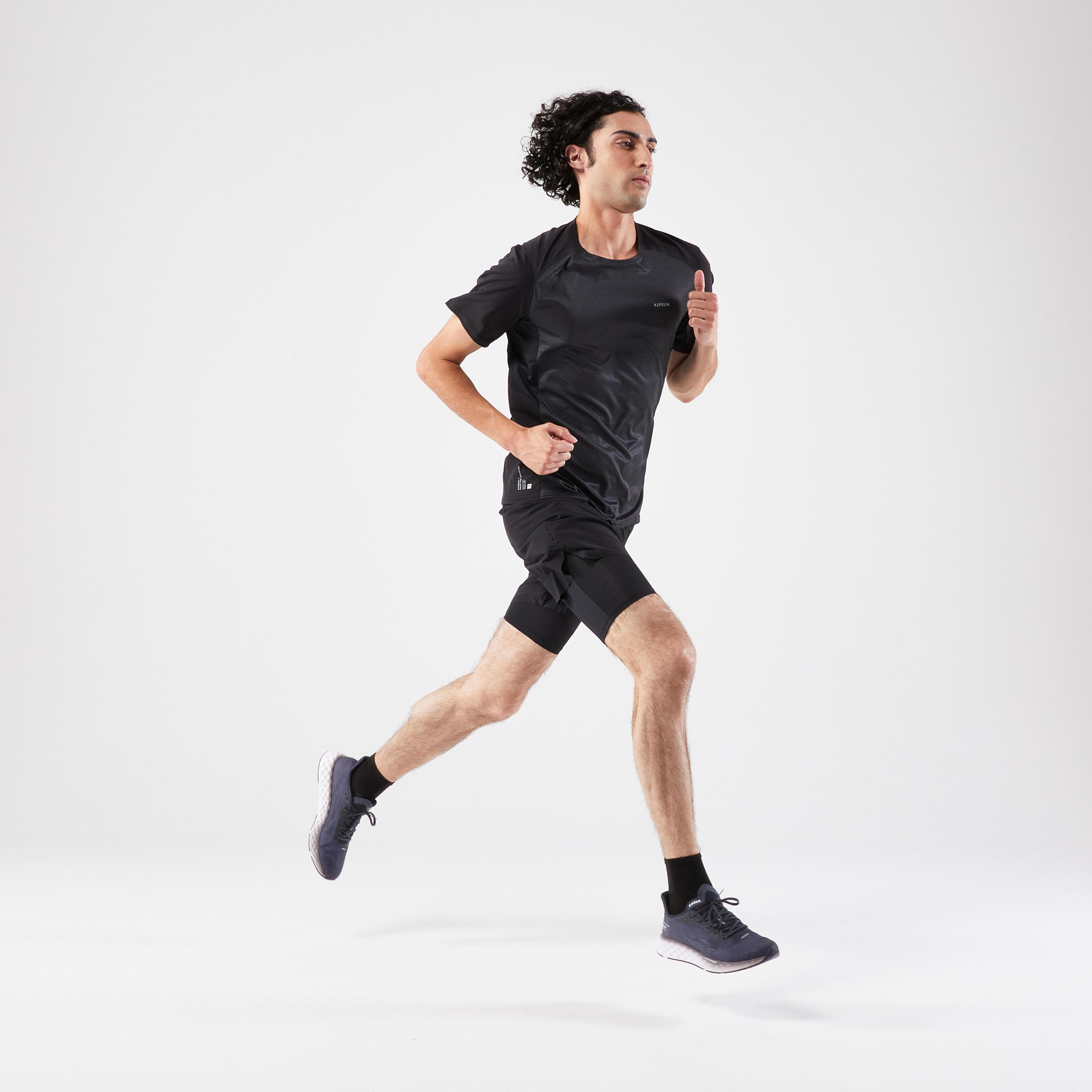 KIPRUN Run 900 Light Men's Breathable Running T-shirt - Black 2/6