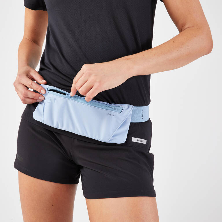 KIPRUN Basic 2 Unisex smartphone running belt - Blue Grey