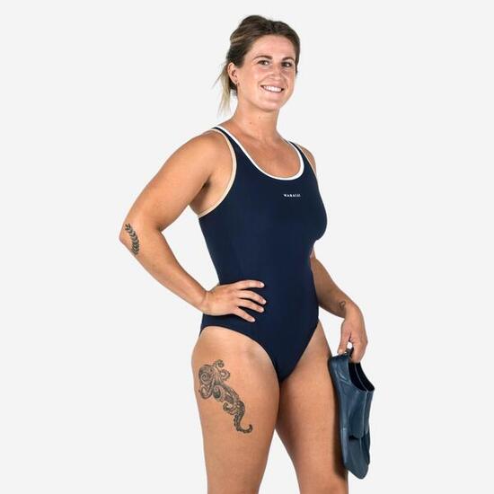 Maillot de bain kamyla 500 blue white