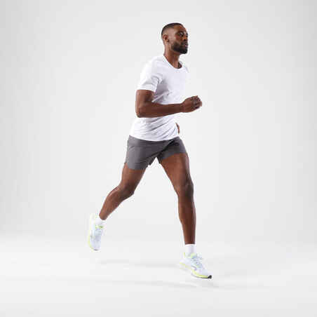 Men's Run 500 Comfort Running Shorts - Anthracite Grey
