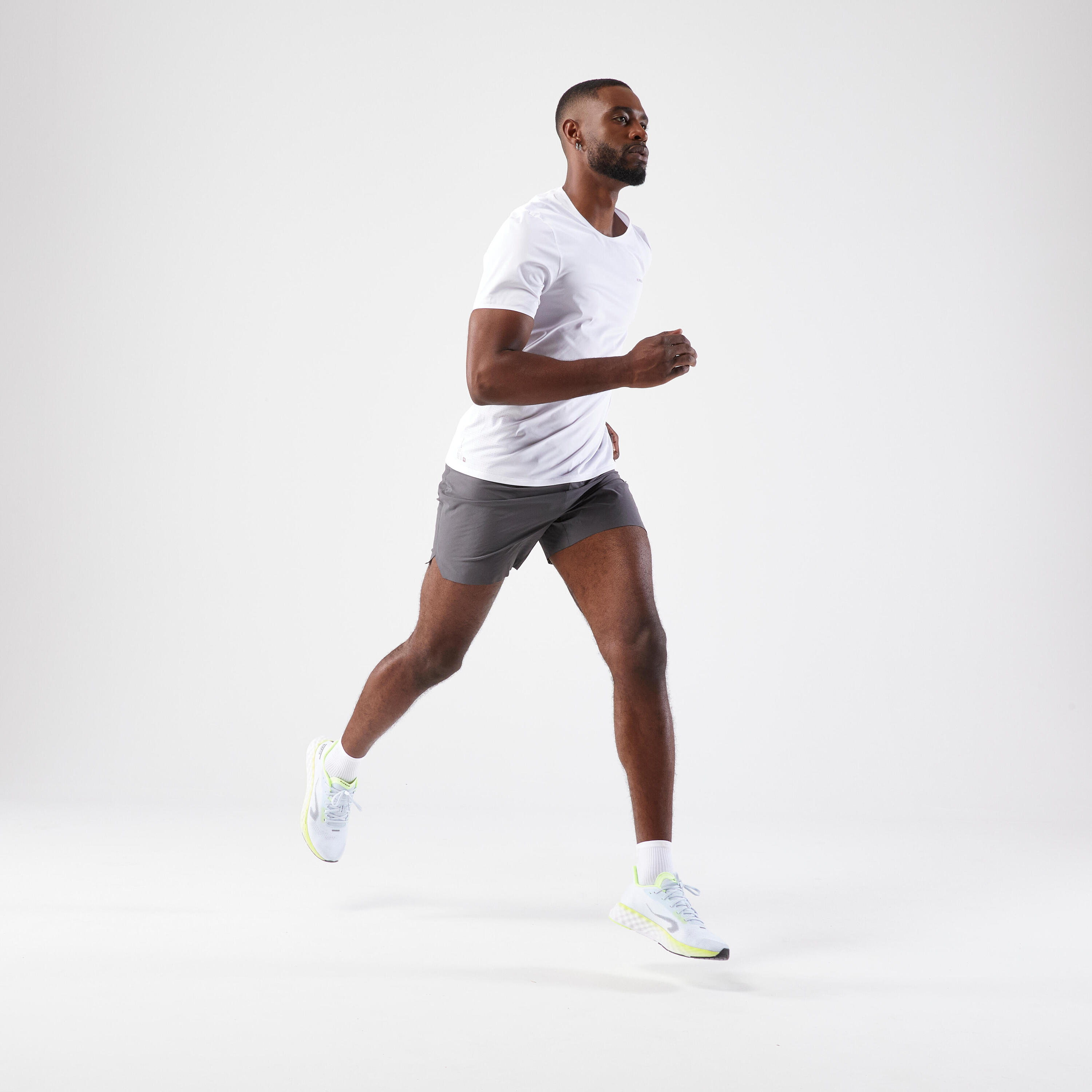 Men's Run 500 Comfort Running Shorts - Anthracite Grey 7/8