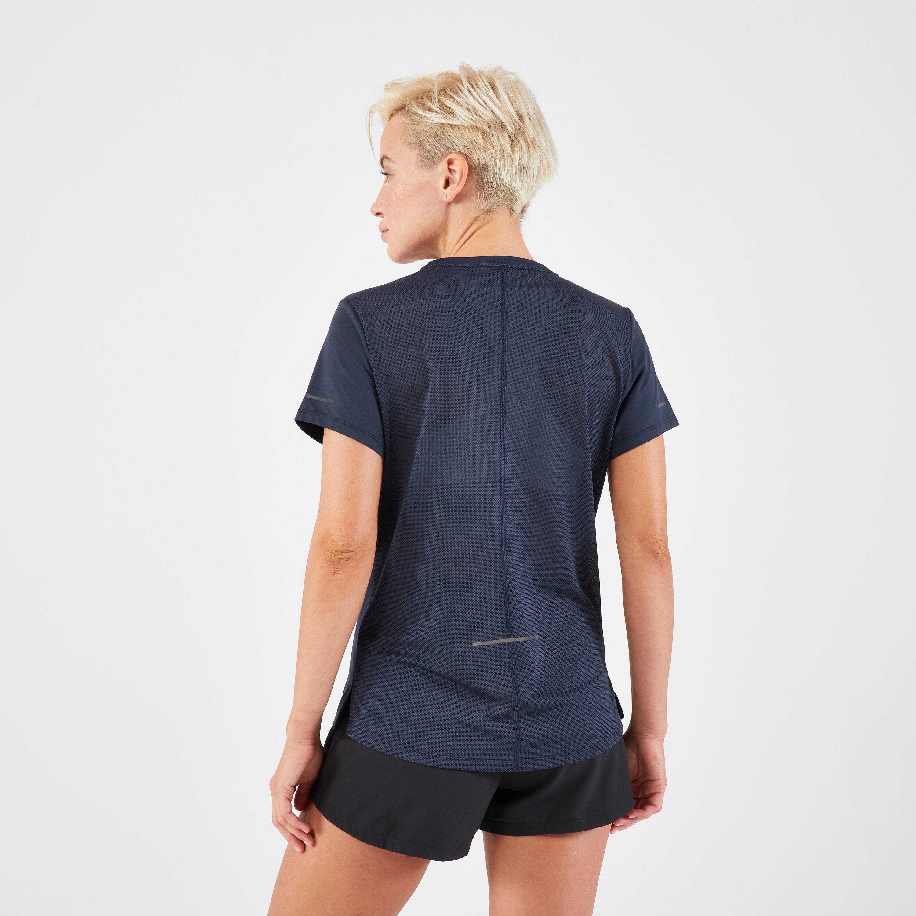 KIPRUN Run 500 Dry Women's Breathable Running T-shirt - Dark Blue -  3