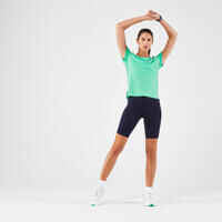 חולצת ריצה אוורירית לנשים KIPRUN Run 500 – ירוק