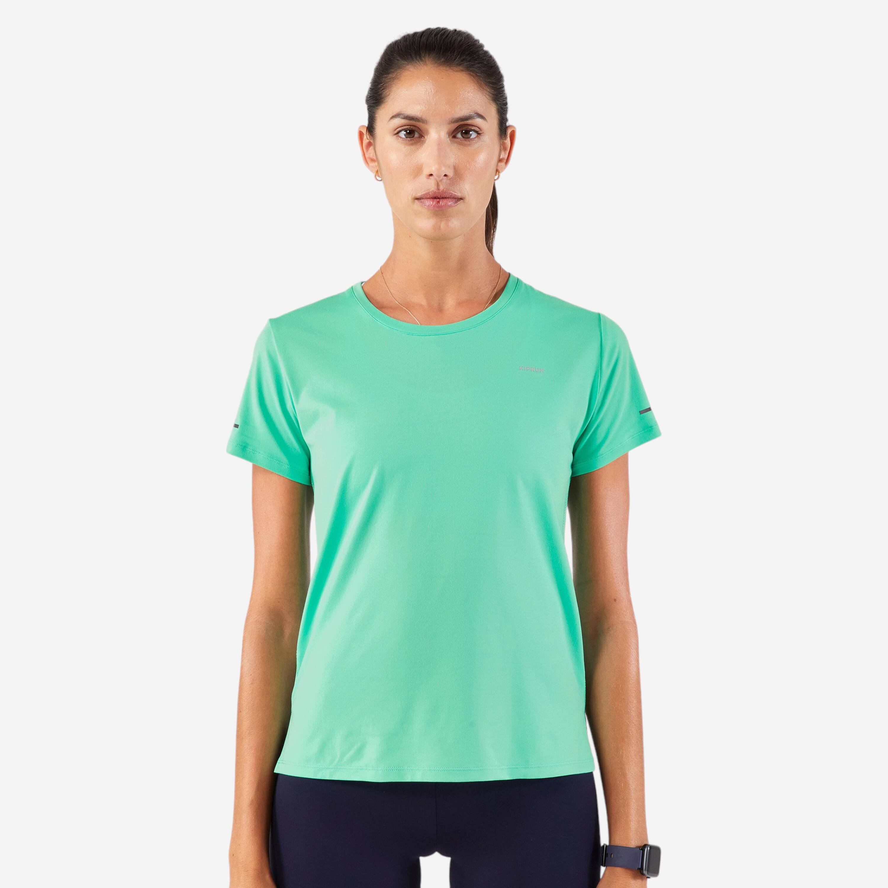 KIPRUN Run 500 Dry Women's Breathable Running T-shirt - green -  1