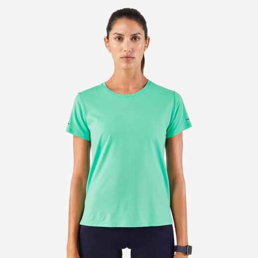 
      Laufshirt kurzarm Damen atmungsaktiv - Run 500 Dry grün
  