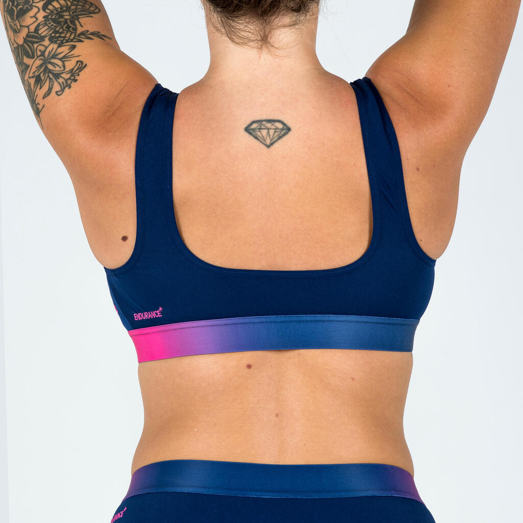 Sportbikini Oberteil Speedo - blau/rosa 