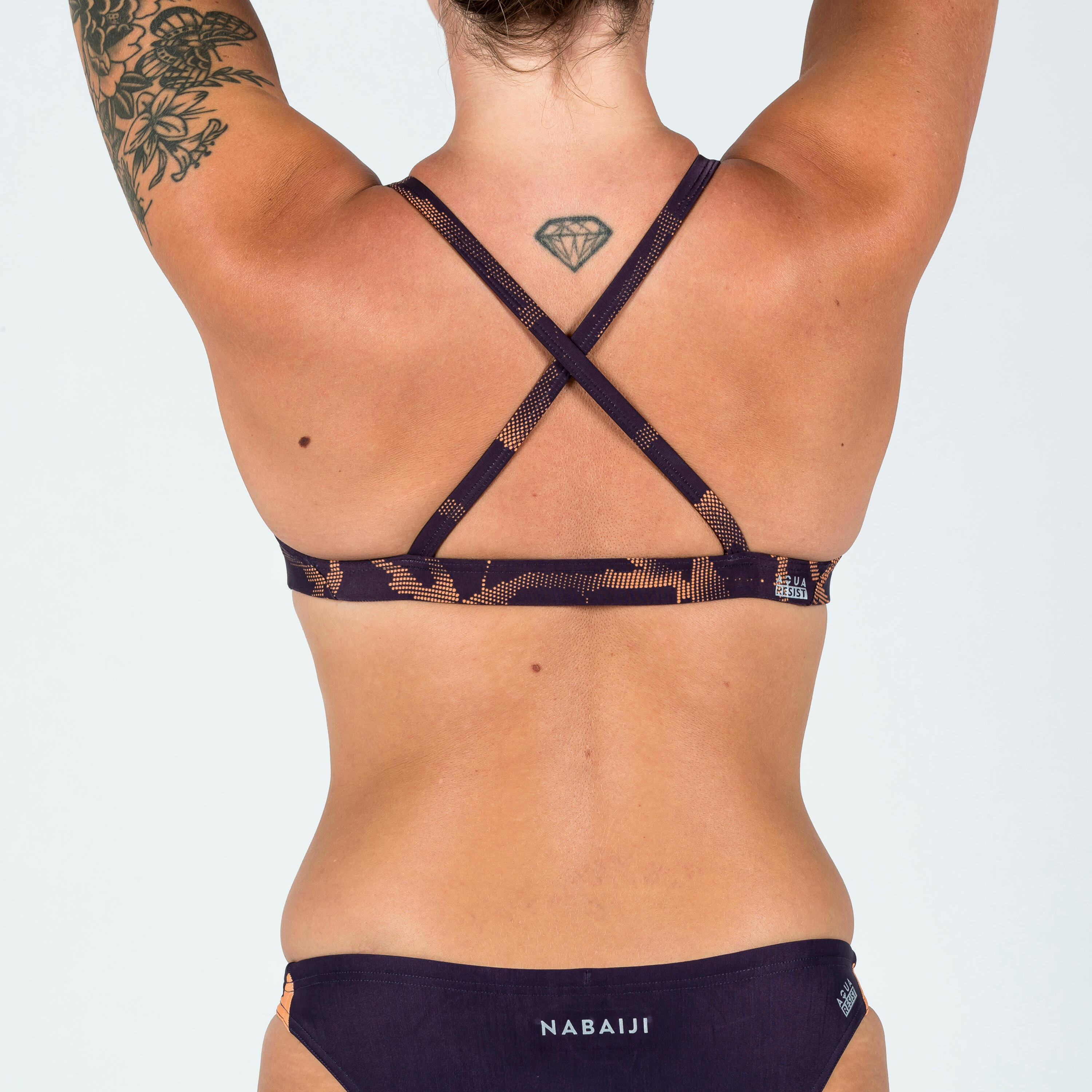 Reggiseno da nuoto da donna ultra resistente al cloro Jana Ice purple