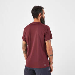 Men's Trail Running Resistant T-Shirt-KIPRUN Run 500 Graph-Dark Red