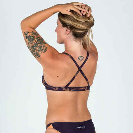 Women's swimsuit top ultra chlorine-resistant Jana Ice purple