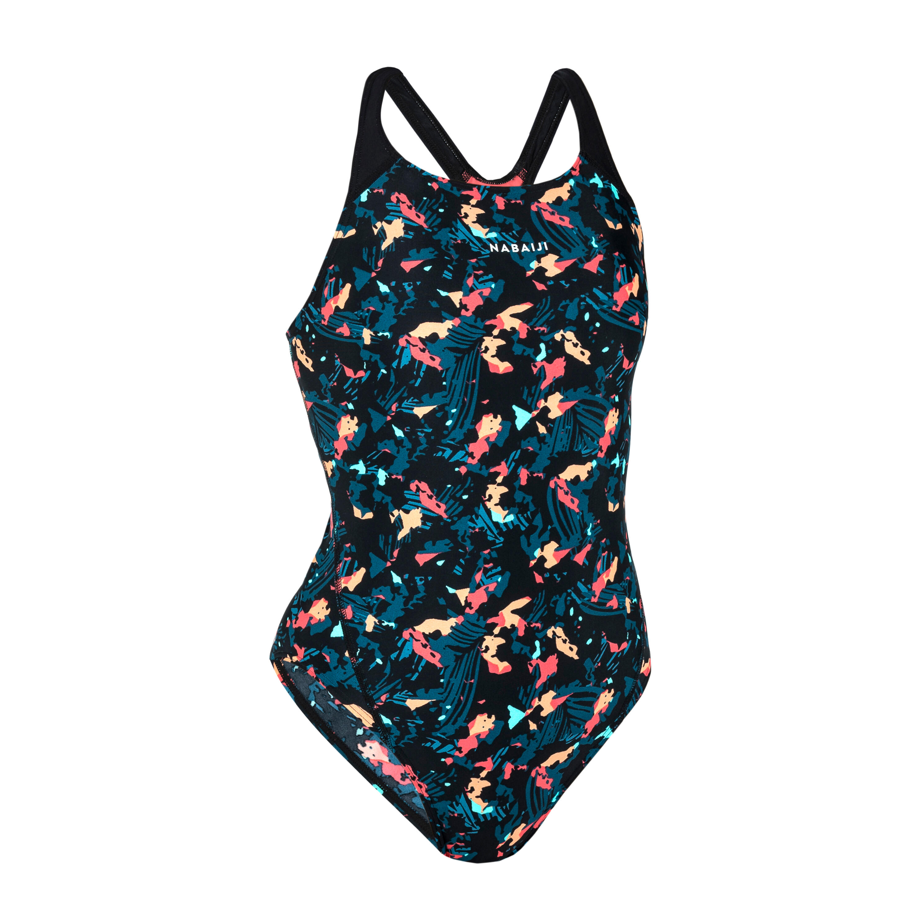 Maillot de bain 1 pièce natation femme, kamyleon form noir 4/11