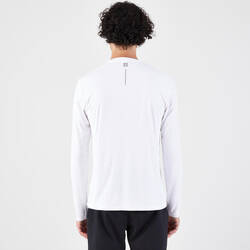 Men's Running Long-Sleeved T-Shirt Anti-UV - Kiprun Dry 500 UV White