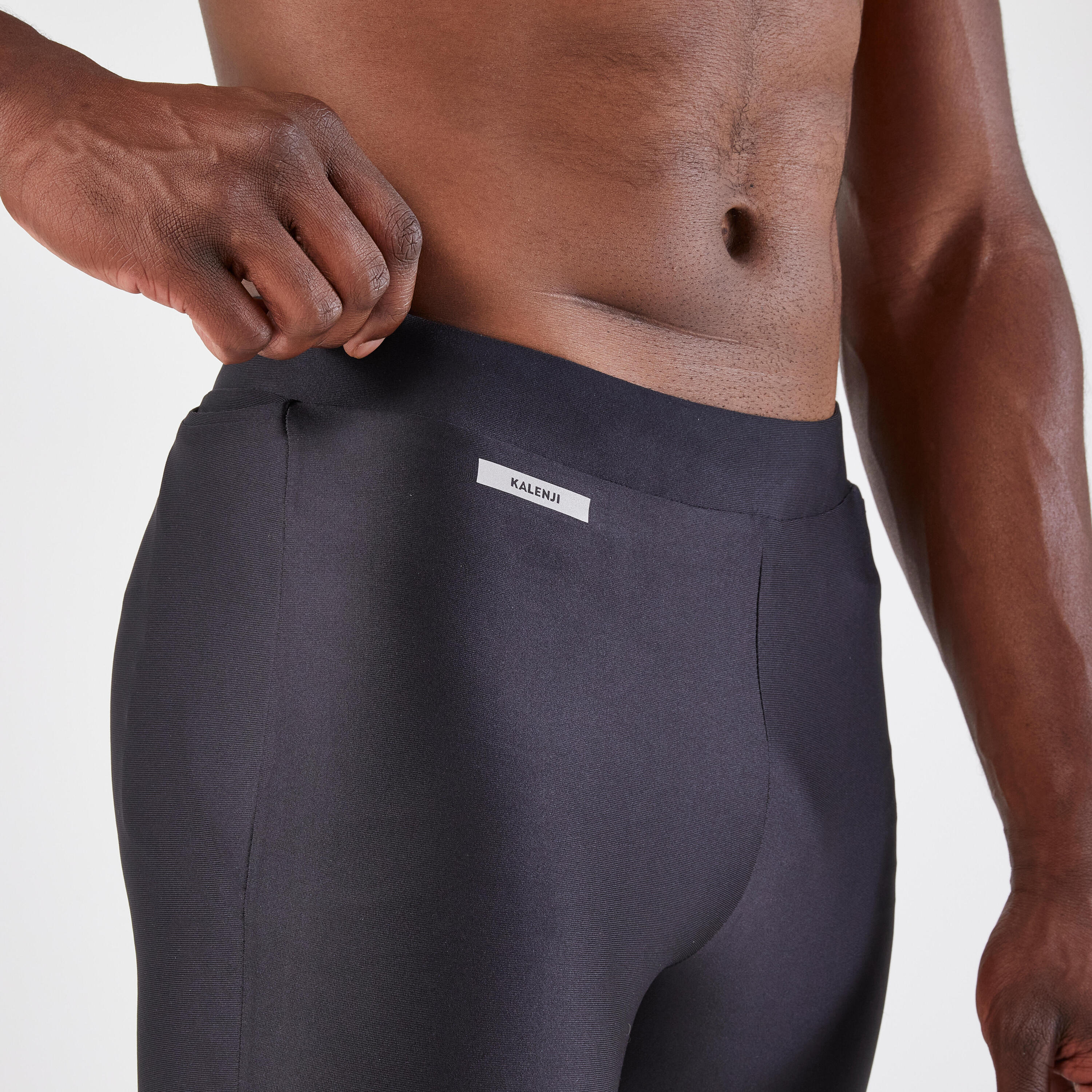 Men's Kiprun Run 100 Running Tights - Black 2/6