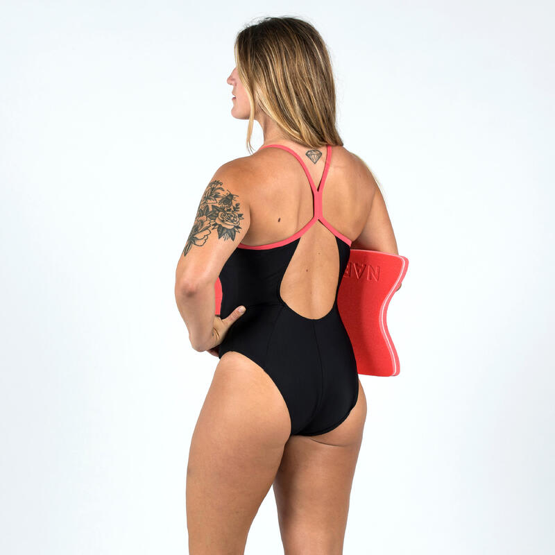 Maillot de Bain de Natation une pièce femme Kamyli Geol noir