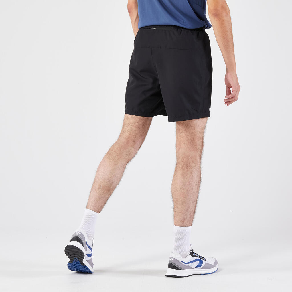 Short de running Homme - KIPRUN Run 100 Gris foncé