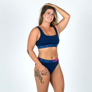 Braga Bikini Natación Speedo Mujer Azul Marino Rosa