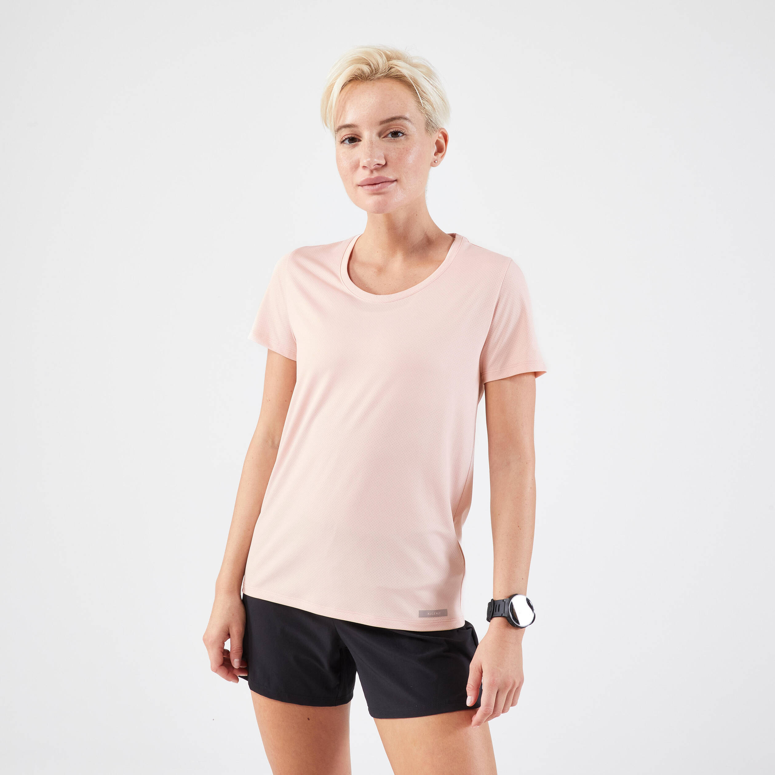 Women's Breathable Round Neck T-Shirt - Quartz Pink