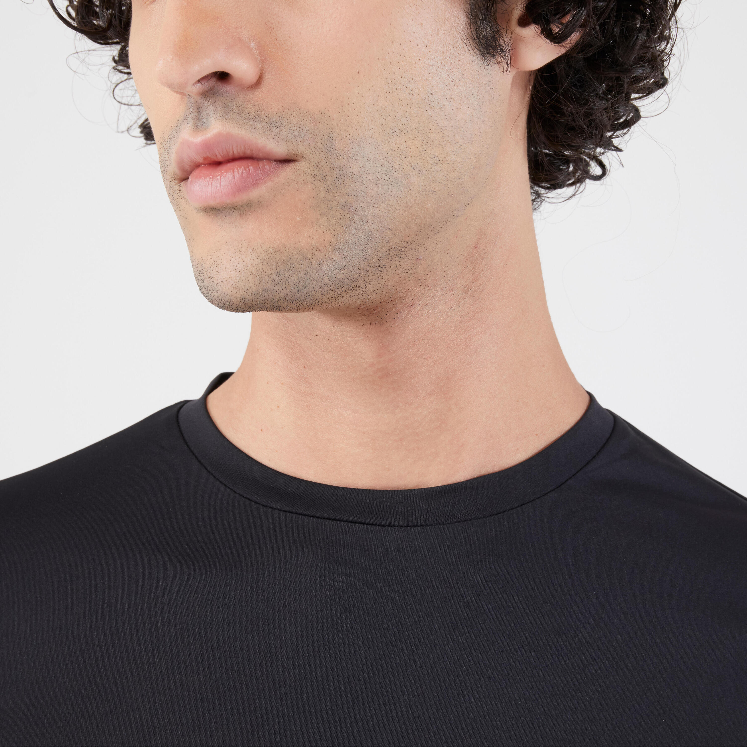 Men's Running Long-Sleeved T-Shirt Anti-UV - Kiprun Dry 500 UV Black 3/6