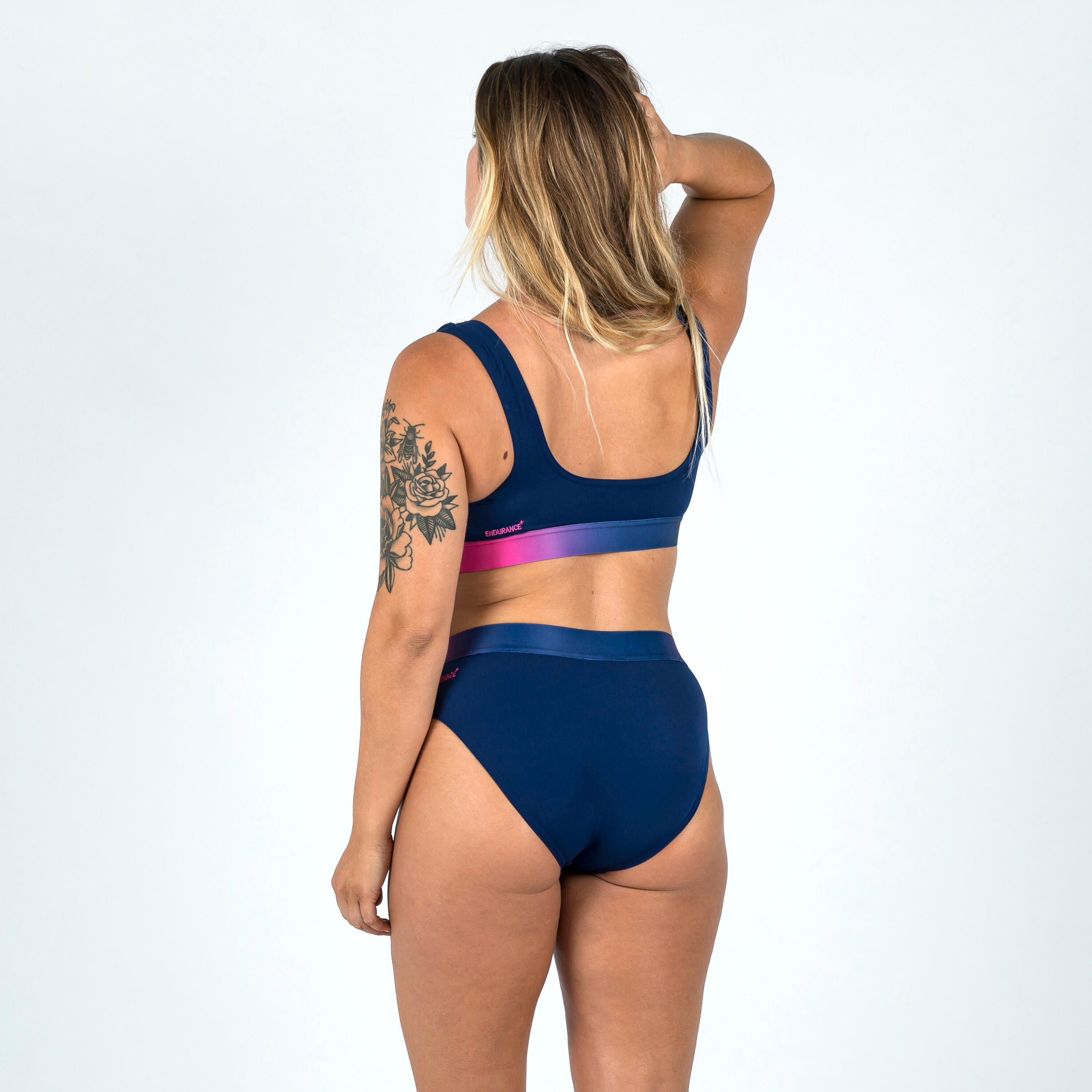 Blue and pink swimsuit best sale