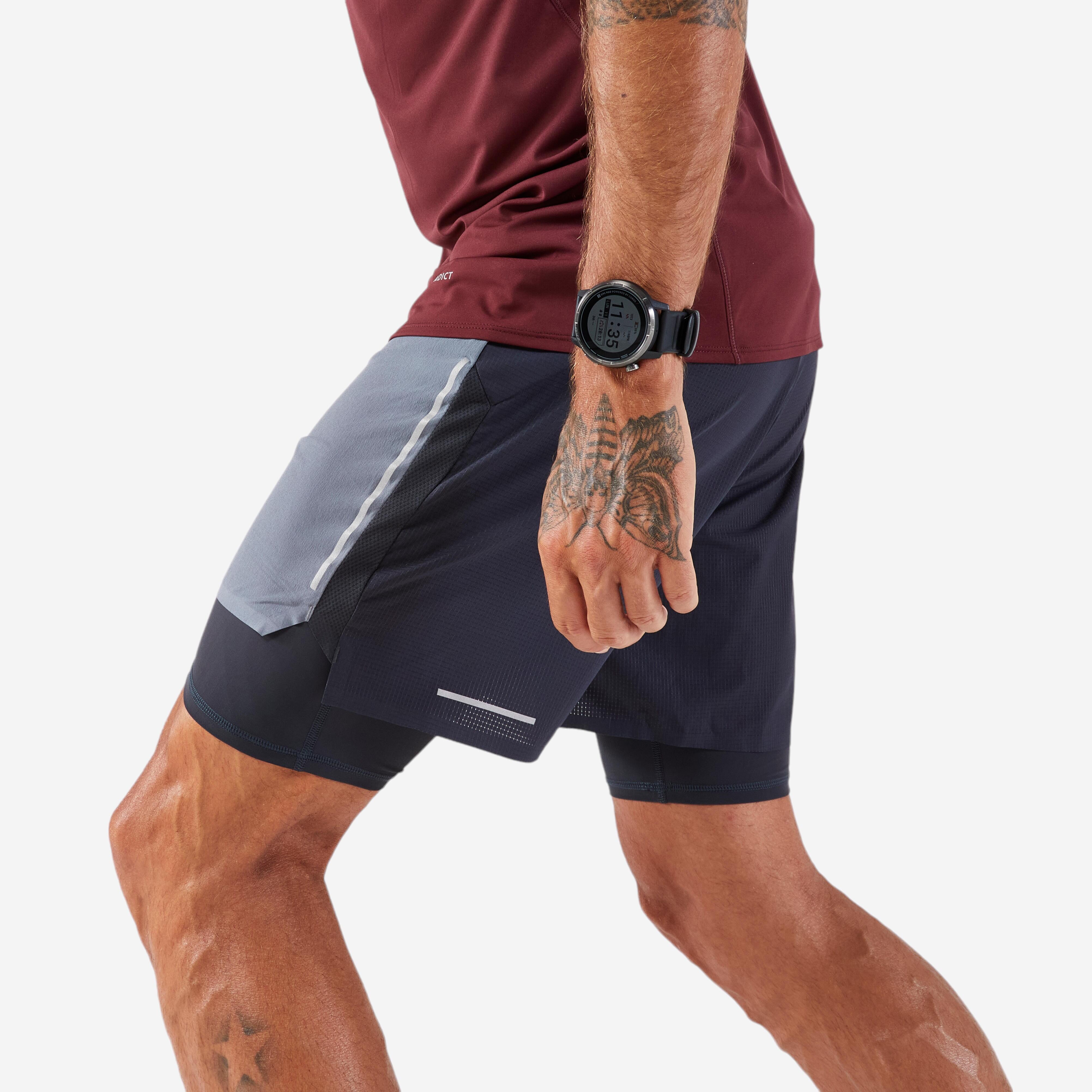 Kiprun Laufshorts 2-in-1 Trailrunning Langdistanz Herren – Run Ultra 900 grau | 03608390303427 Kiprun Laufshorts 2-in-1 Trailrunning Langdistanz Herren – Run Ultra 900 grau | 03608390303427