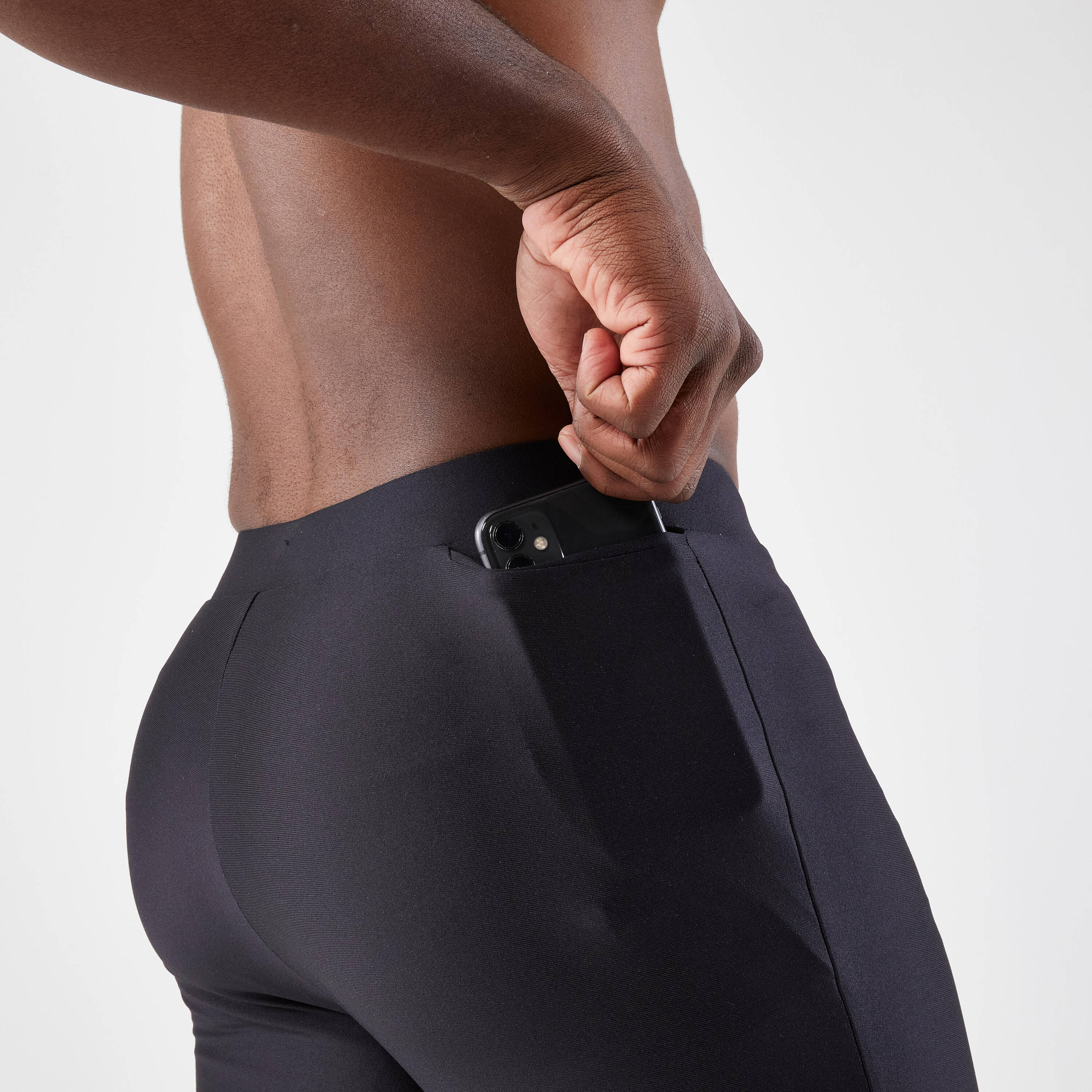 Men's Running Tight Shorts - Kiprun Run 100 Black -  5