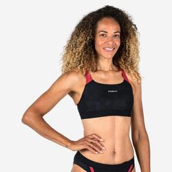 Haut de maillot de bain de natation Femme, Kamyleon vai blanc