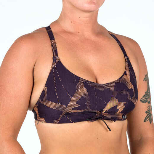 
      Women's swimsuit top ultra chlorine-resistant Jana Ice purple
  