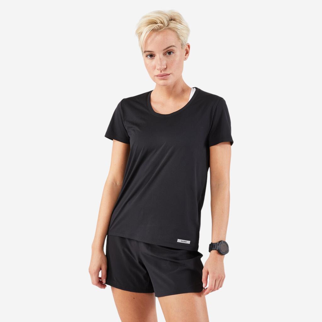 T-shirt de Running respirant Femme - KIPRUN Run 100 noir