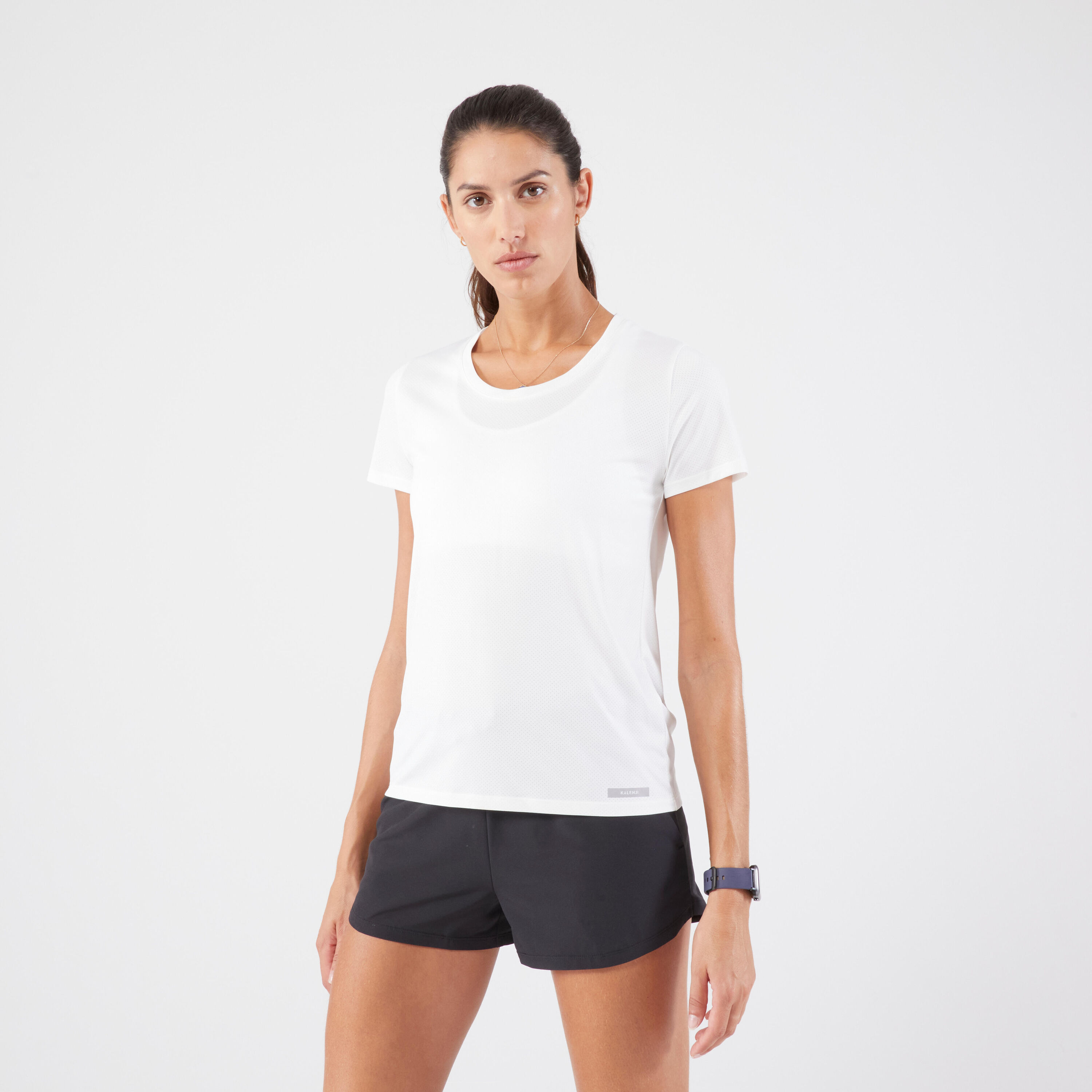 KALENJI Women's breathable Kiprun Run running T-shirt - white