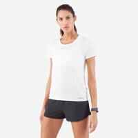 Women's Running T-Shirt White - Run 100