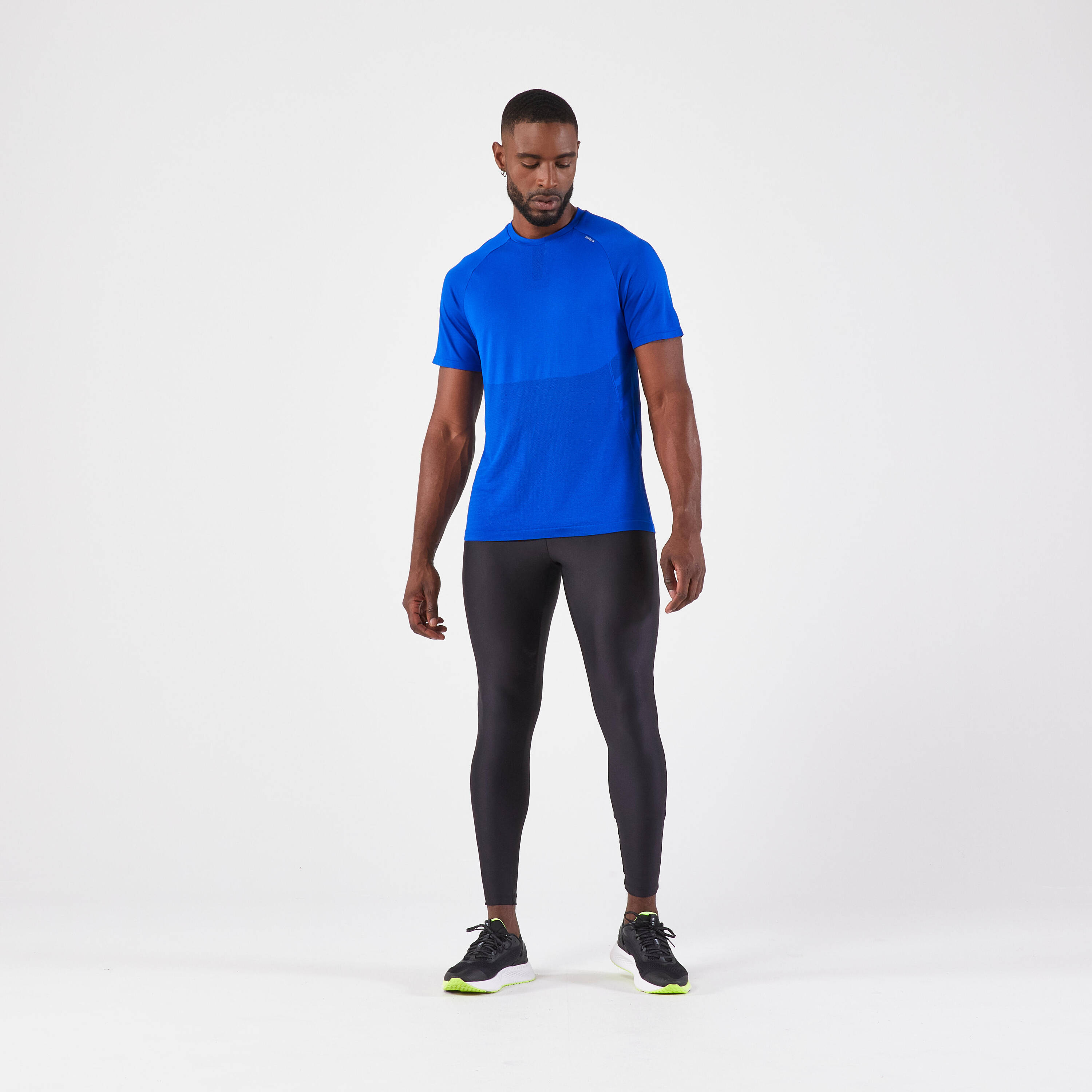 Men's Running Breathable Tights KIPRUN Run 100 Dry - Black -  5