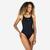 Maillot de bain 1 pièce natation femme, kamyleon geol noir
