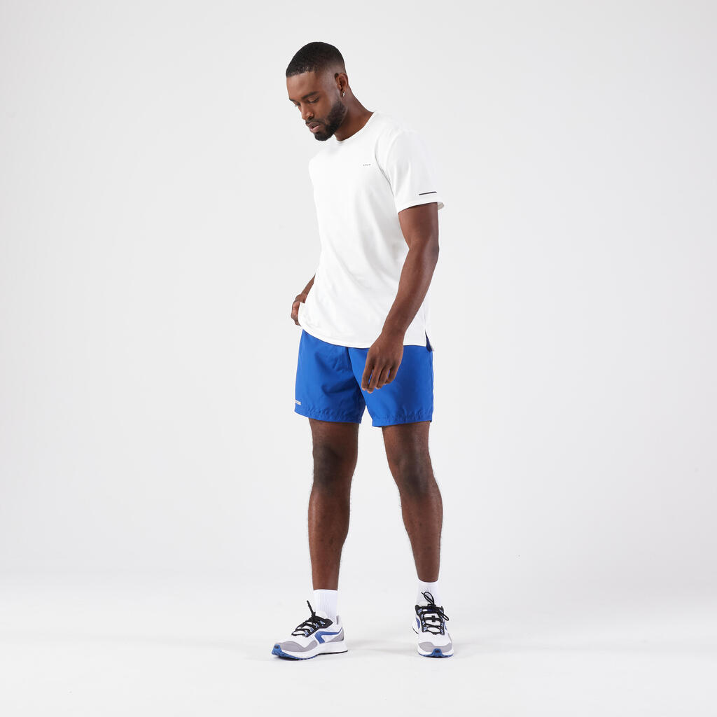 Short de running Homme - KIPRUN Run 100 Gris foncé