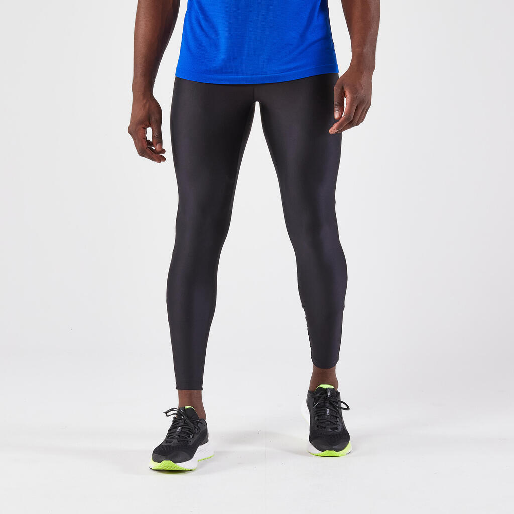 Vīriešu skriešanas pieguļošas bikses “Kiprun Run 100”, melnas