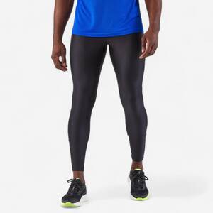 Men's Running Breathable Tights KIPRUN Run 100 Dry - Black