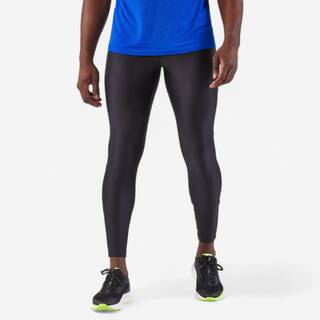 Men's Running Breathable Tights KIPRUN Run 100 Dry - Black