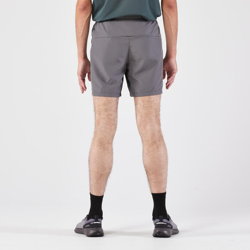 Short de running Homme - KIPRUN Run 100 Gris foncé