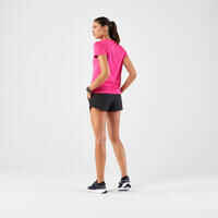 Women's Running Breathable T-Shirt KIPRUN Run 100-Fuchsia pink