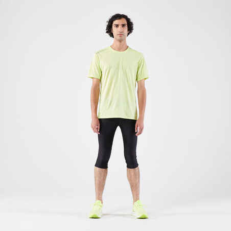 Men's Running 3/4 Tights - Kiprun Run 100 Black